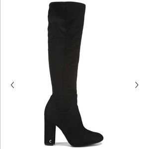 Black Suede Tall Boots
